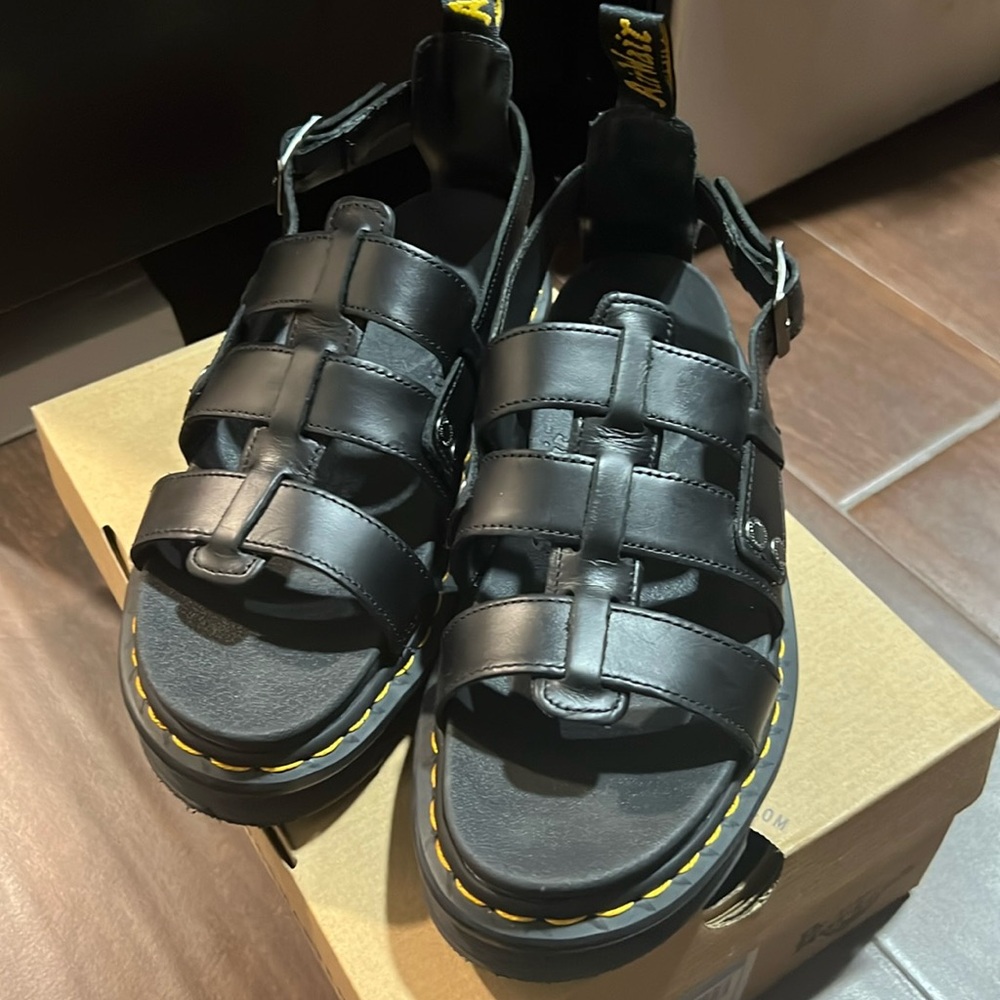Dr. Martens Terry Leather Strap Sandal Size: 7 Women, 6 Men